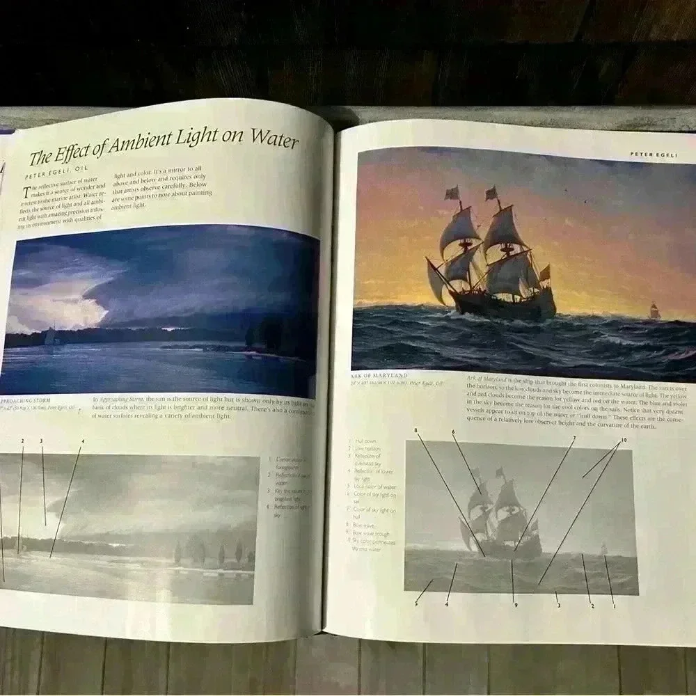 Painting Ships, Shores, and the Sea. Vintage book by Rachel Rubin Wolf. - Picture 4 of 9